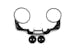 DV8 Offroad D-JP-190050-B Jeep JK Tubular Mirrors